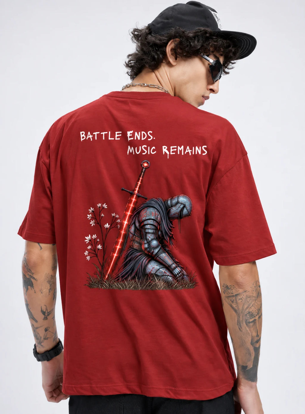 Music Remains | Album of Knyt | Unisex Oversized Classic T-Shirt