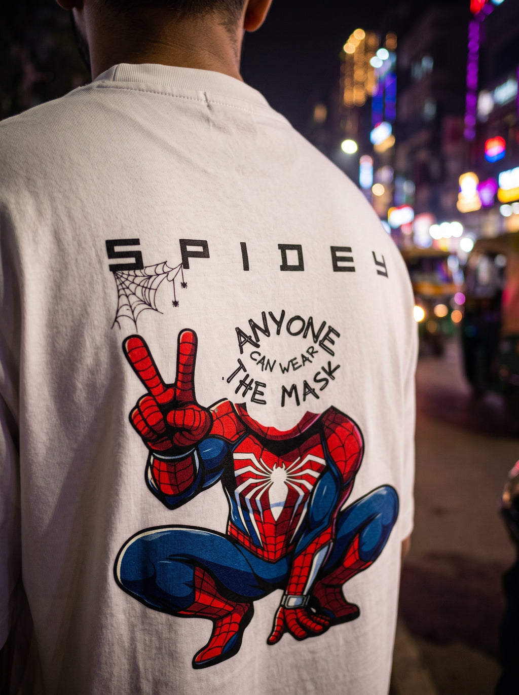 Mask ON | Spidey | Unisex Oversized Classic T-Shirt