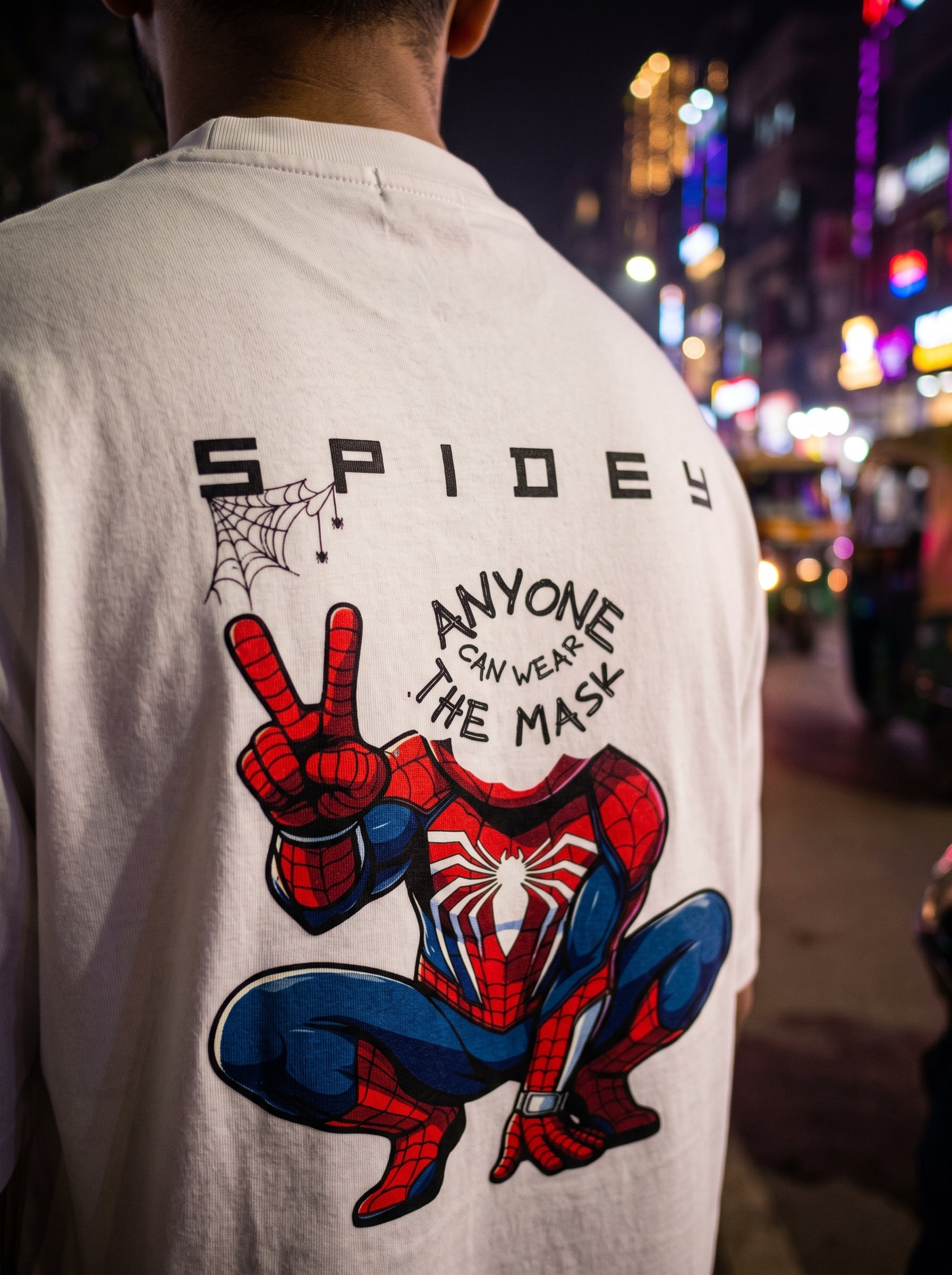 Mask ON | Spidey | Unisex Oversized Classic T-Shirt